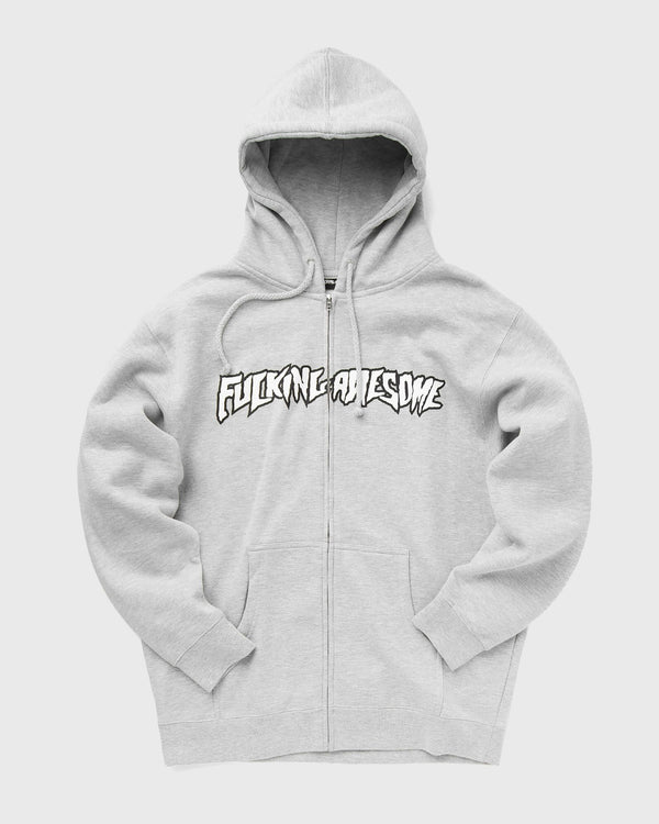 Fucking Awesome Stamp Logo Zip Hoodie grey