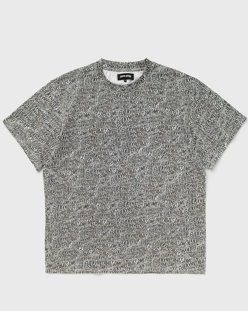 Fucking Awesome Burnt Sticker Stamp Tee red