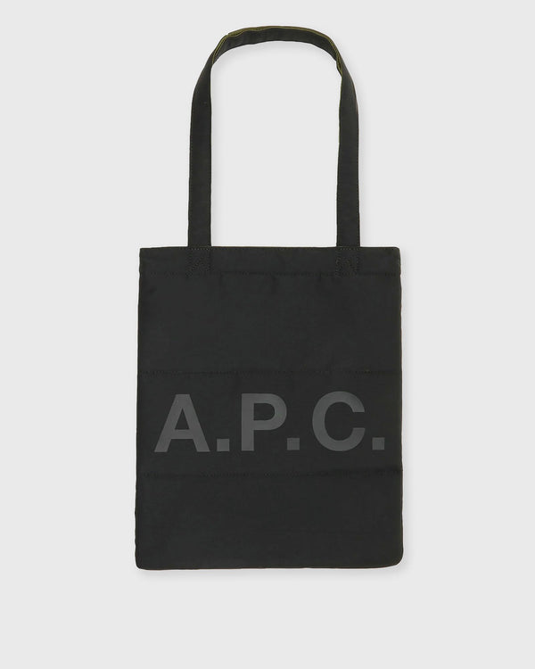 A.P.C. TOTE LOU REVERSIBLE black|green