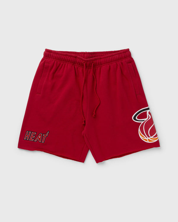 Mitchell & Ness Nba Postgame Fleece Shorts Vintage Logo Miami Heat