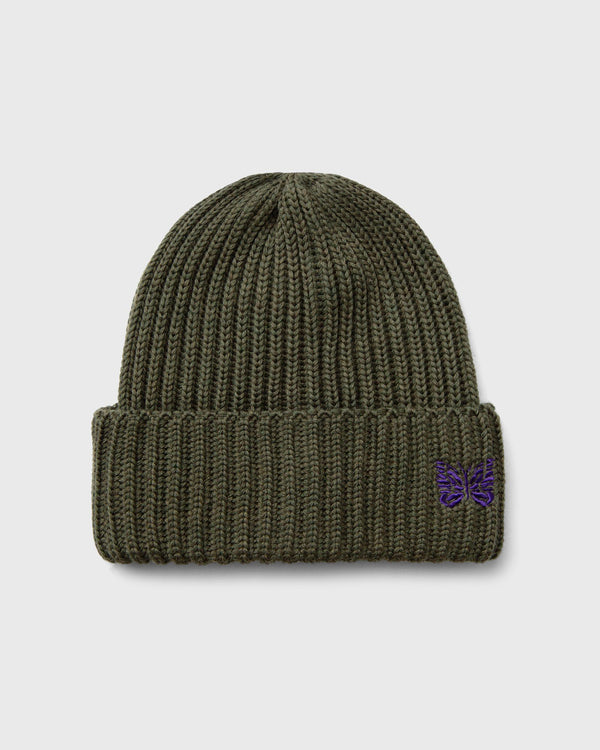 Needles Watch Cap - Merino Wool green