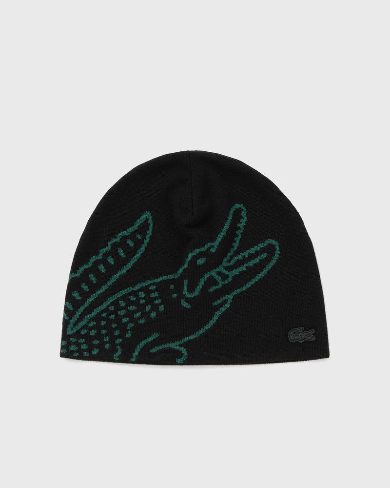 Lacoste KNITTED BEANIE black