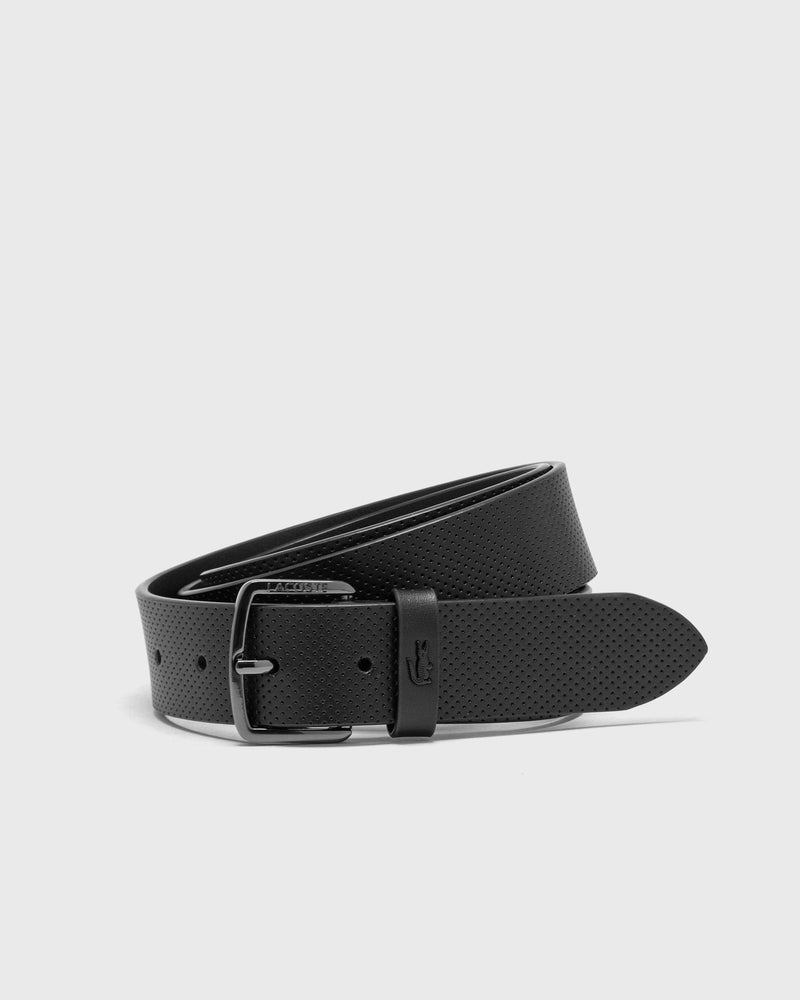 Lacoste LEATHER GOODS BELT black