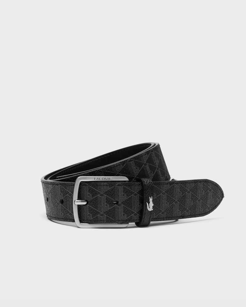 Lacoste LEATHER GOODS BELT black