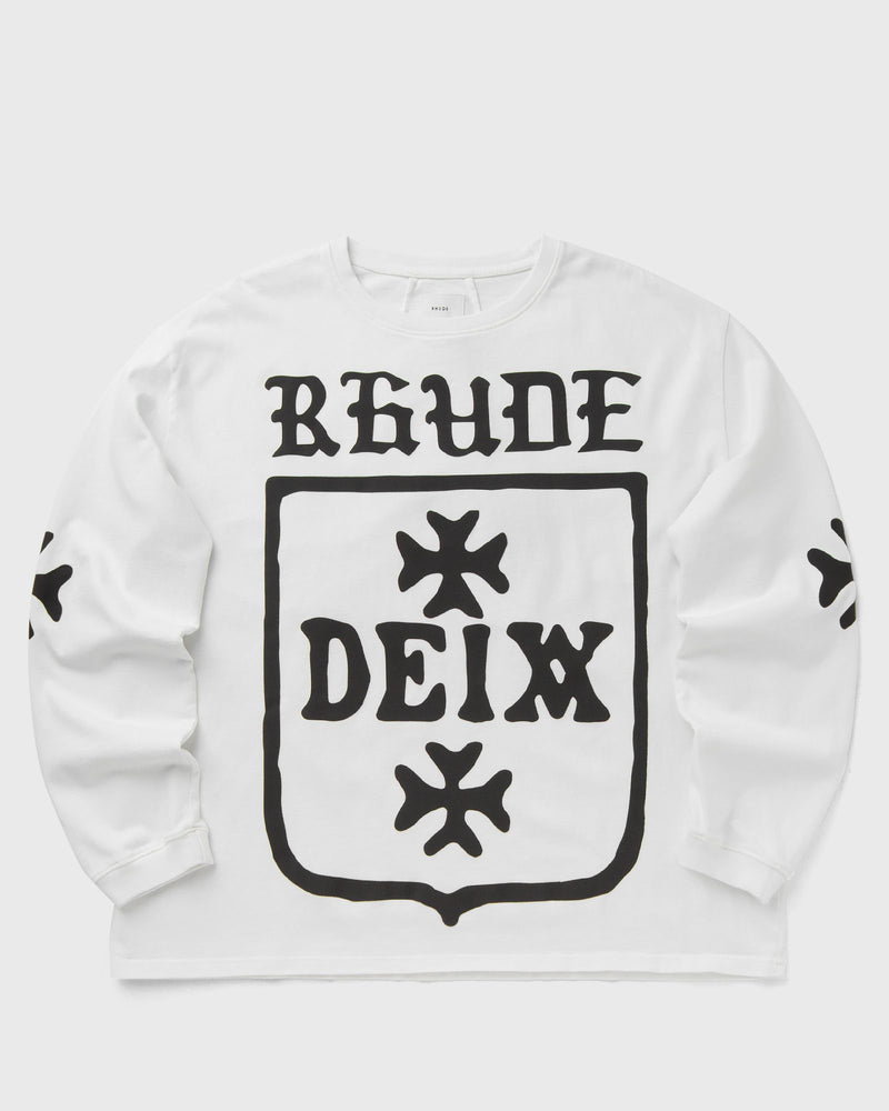 Rhude DEIX SHIELD OVERSIZED LS TEE white
