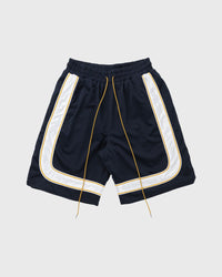 Rhude Mesh Piping Baggy Track Short Blue