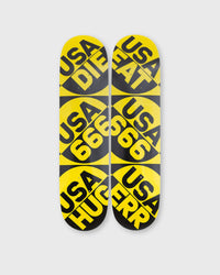 The Skateroom Robert Indiana USA 666 black|yellow