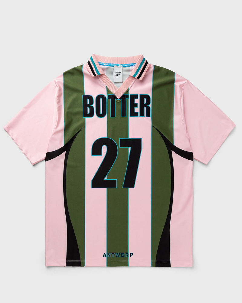 Reebok REVERSE SOCCER TEE STRIPED green|pink