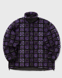 Needles Faux Fur Jacket - Papillon Plaid Pile purple