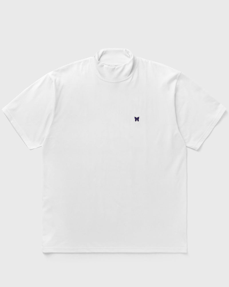 Needles S/S Mock Neck Tee - Poly Jersey white
