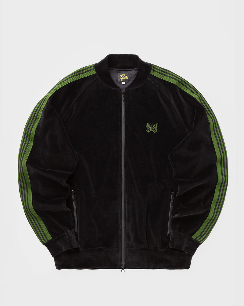 Needles Rib Collar Track Jacket - C/PE Velour black