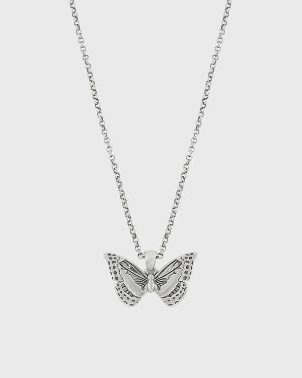 Serge DeNimes Silver Butterfly Necklace silver