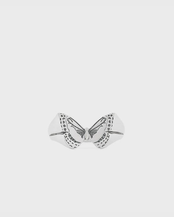 Serge Denimes Silver Butterfly Ring