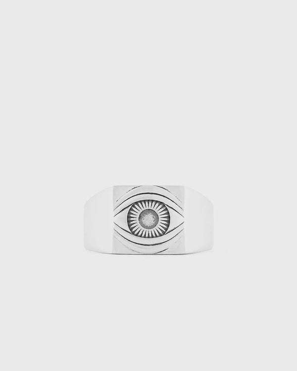 Serge DeNimes Silver Eye Ring silver