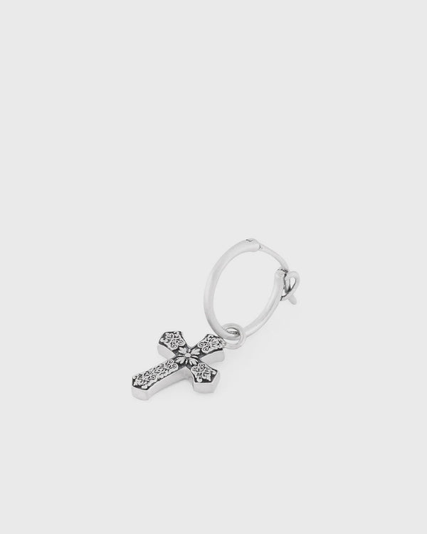 Serge DeNimes Silver Gothic Cross Earring silver