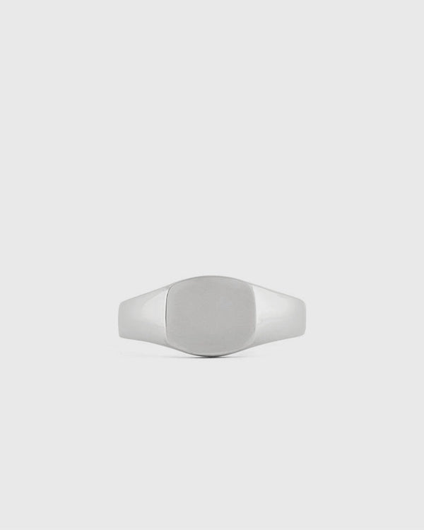 Serge DeNimes Silver Signet Ring silver