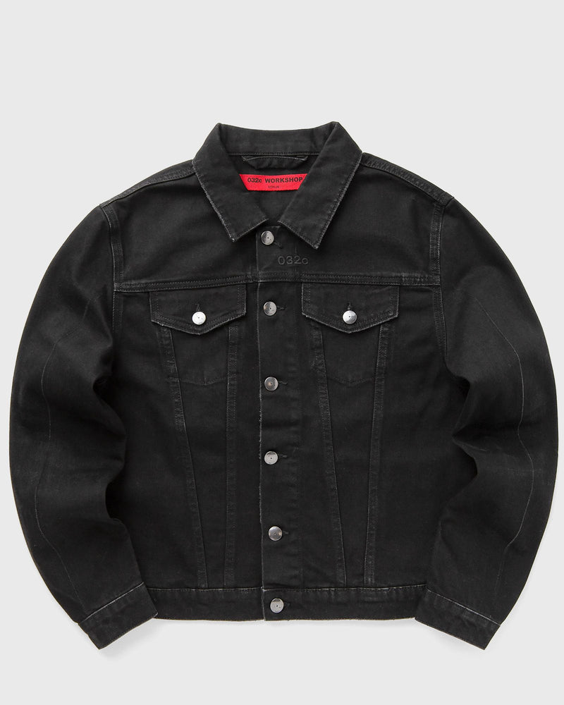 032c DOWN TO EARTH BOXY DENIM JACKET black