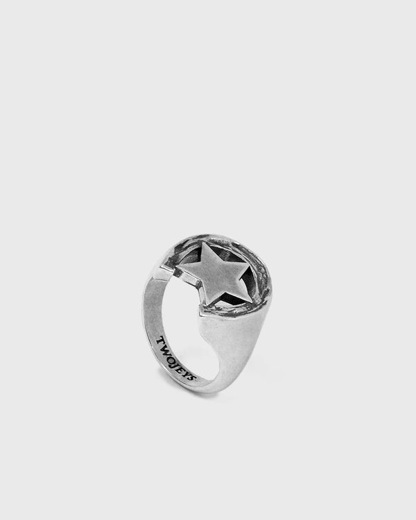 TwoJeys Star Ring silver