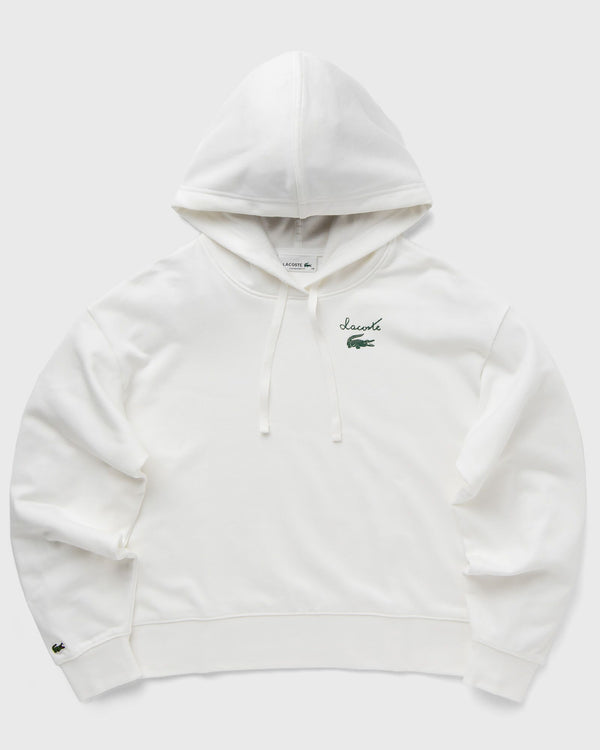 Lacoste FLEECE LOGO HOODIE white