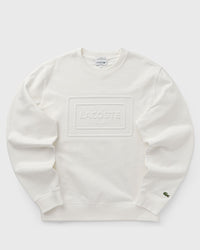 Lacoste Embossed Fleece Sweatshirt White