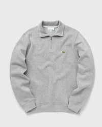 Lacoste Zippered Stand-up Collar Sweatshirt grey