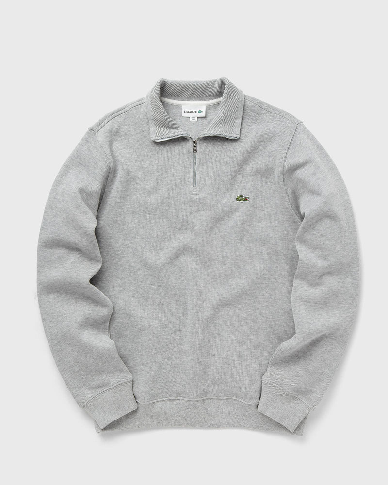 Lacoste ZIPPERED Stand-Up Collar Sweatshirt grey