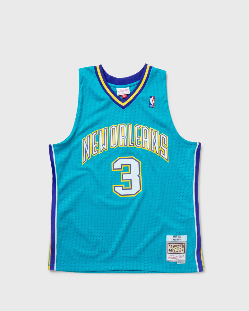 Mitchell & Ness NBA SWINGMAN JERSEY NEW ORLEANS HORNETS ROAD 2005-06 CHRIS PAUL #3 blue