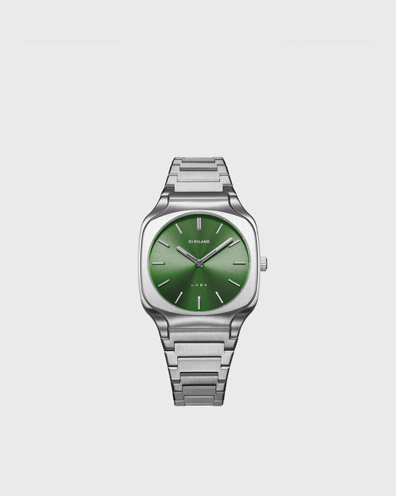 D1 Milano Square Bracelet 37mm - Eden green|silver