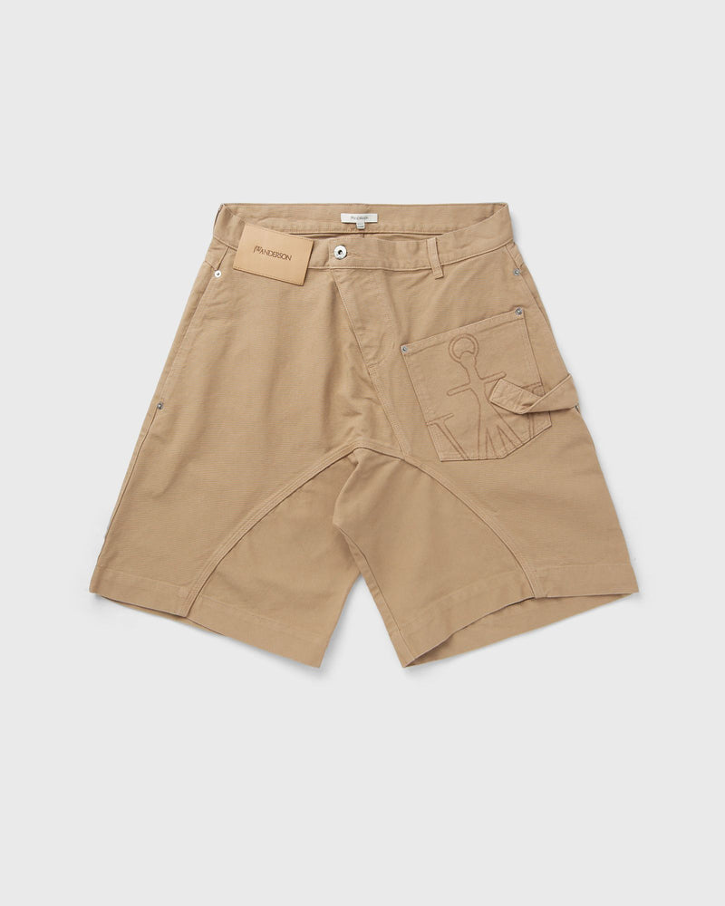 JW Anderson TWISTED WORKWEAR SHORTS beige