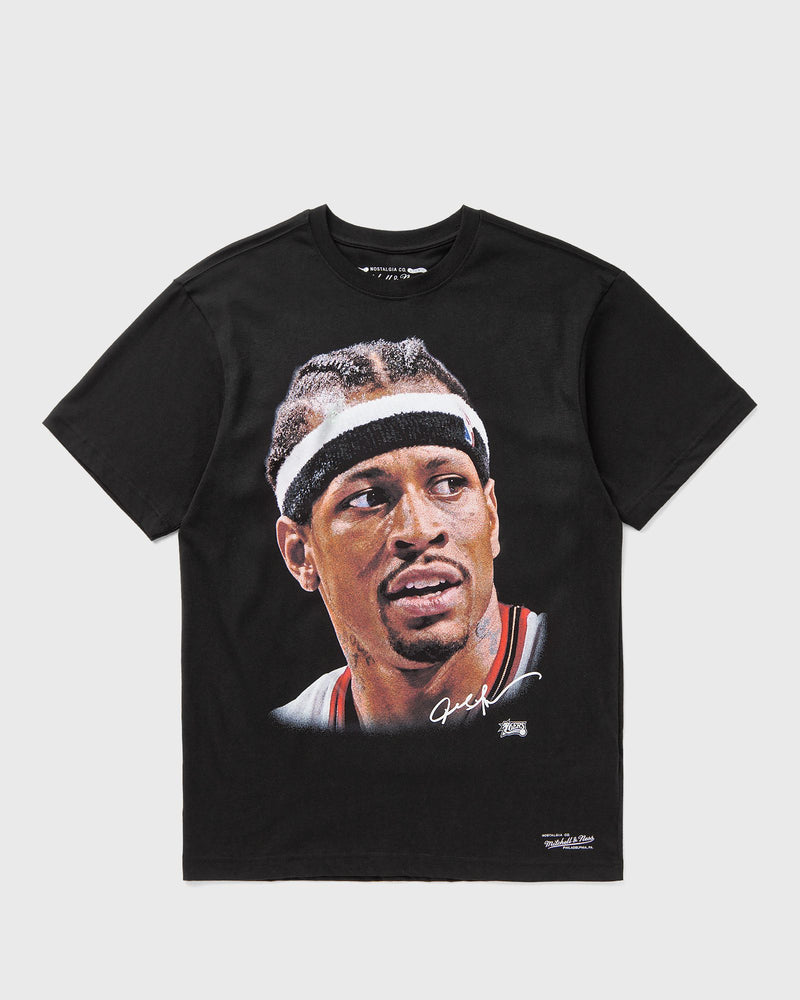Mitchell & Ness NBA PLAYER BIG FACE TEE PHILADELPHIA 76ERS ALLEN IVERSON black
