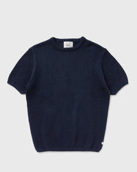Arte Antwerp Crochet Knit T-shirt blue
