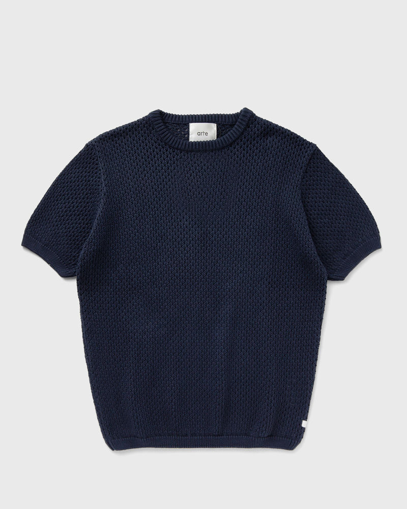 Arte Antwerp Crochet  knit t-shirt blue