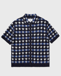 Wax London Porto Shirt Splash Crochet blue