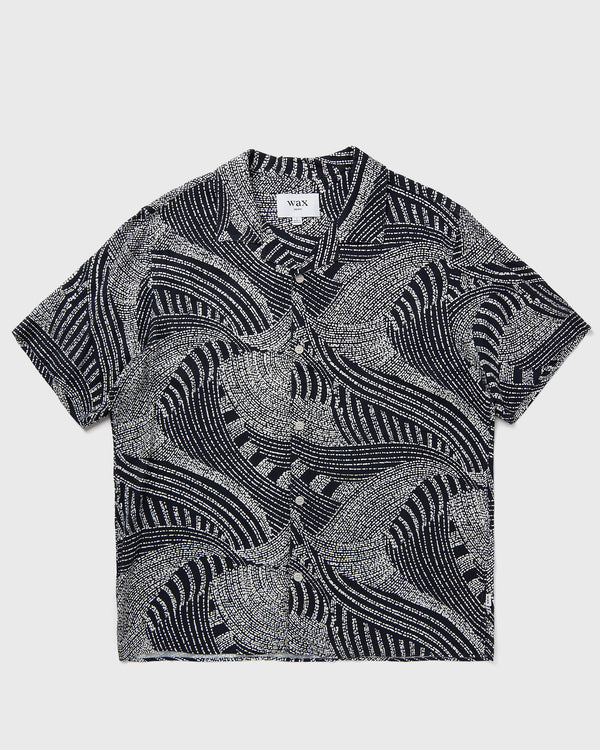 Wax London DIDCOT SS SHIRT DOTTED SWIRL blue