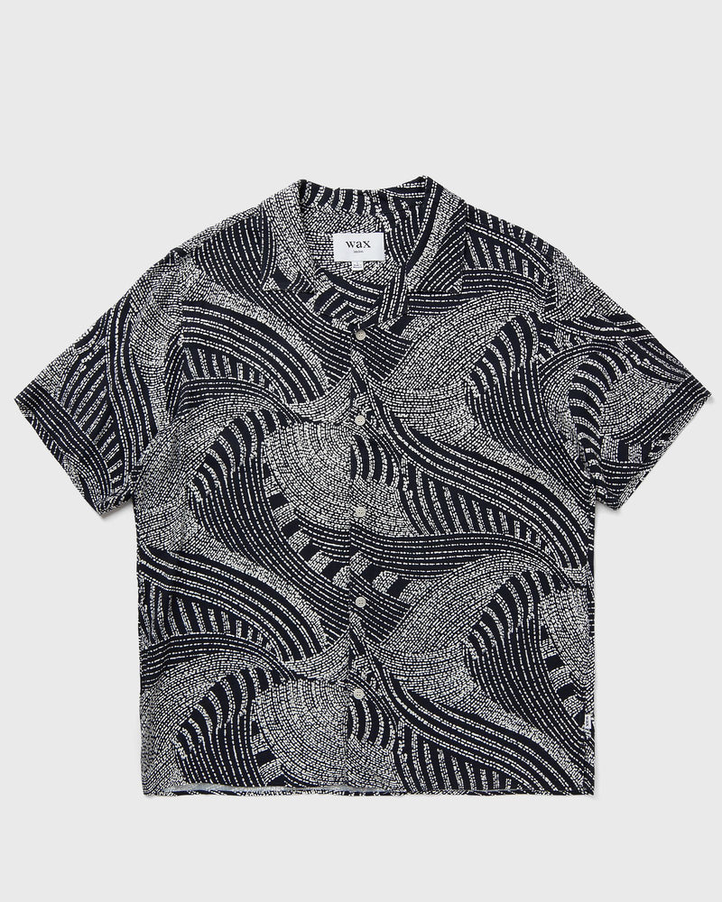 Wax London DIDCOT SS SHIRT DOTTED SWIRL blue