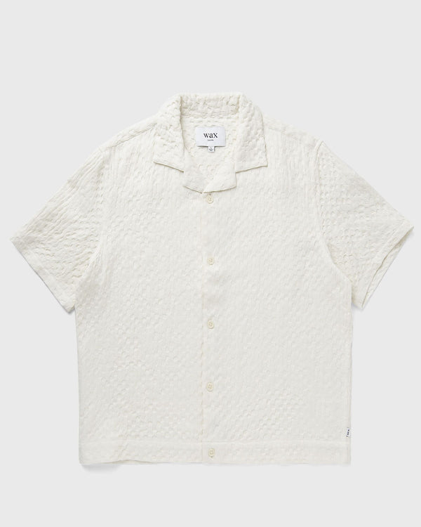 Wax London LIDO SS SHIRT BOX DOBBY white