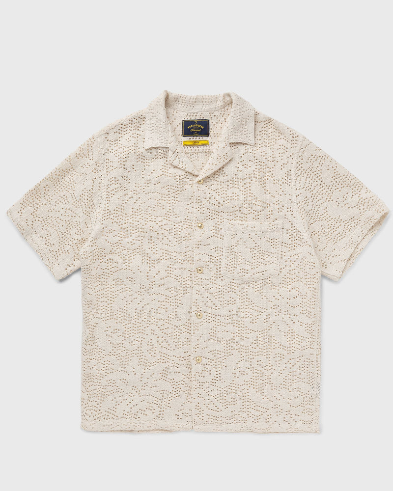 Portuguese Flannel Abstract Croch beige