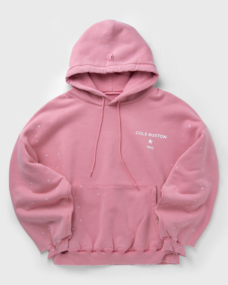 Cole Buxton 1992 DISTRESSED HOODIE pink