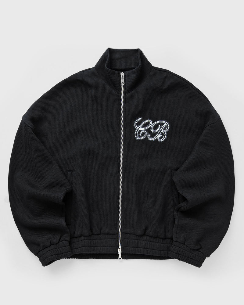 Cole Buxton KNITTED TRACK JACKET black