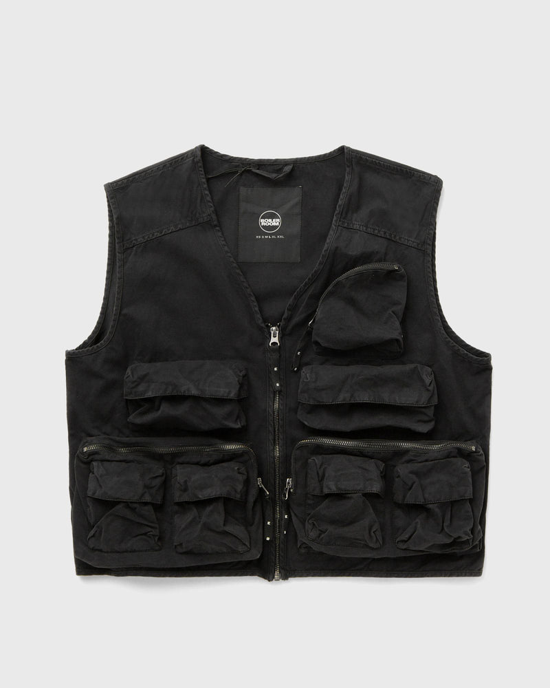 Boiler Room MULTI POCKET GILET black