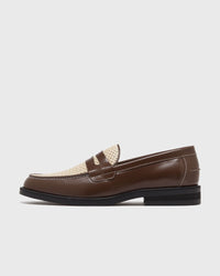 Duke & Dexter Wilde Rattan Penny Loafer Brown