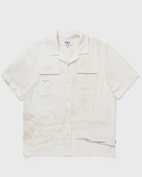 Wax London Didcot Ss Shirt Summer Back Applique White