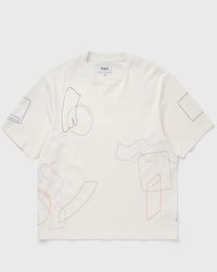Wax London Milton Ss Tee Cotton Shapes Emb White