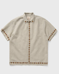Portuguese Flannel Sprout Embroidery Beige