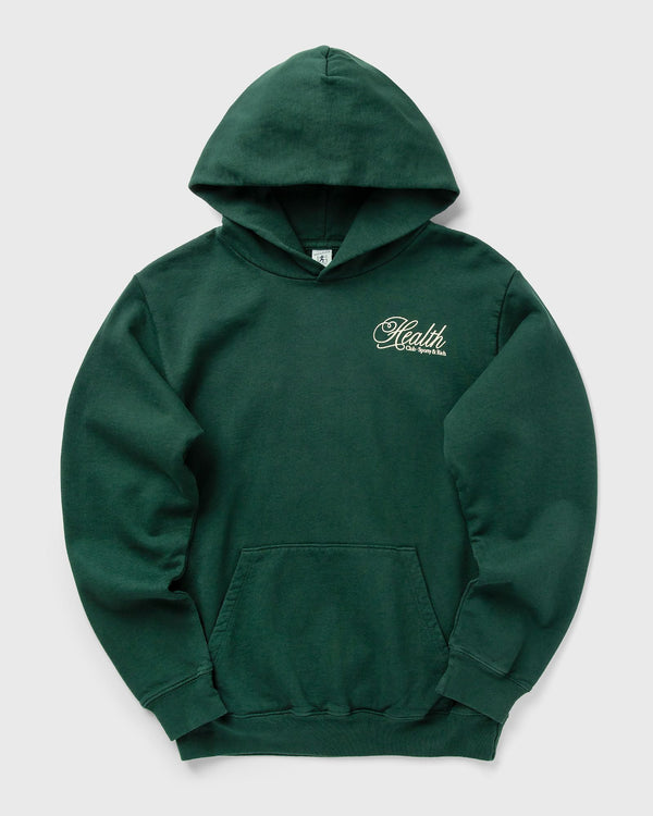 Sporty & Rich Health Script Hoodie green