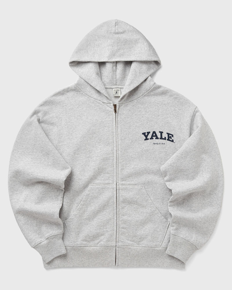 Sporty & Rich Yale Classic Zip Hoodie grey