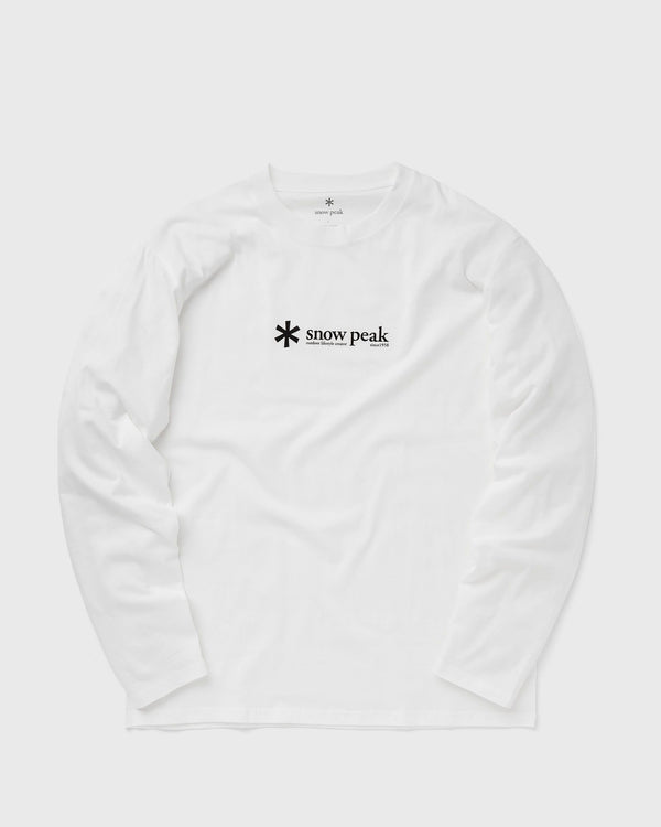 Snow Peak SOFT COTTON LOGO LONG SLEEVE T-SHIRT white