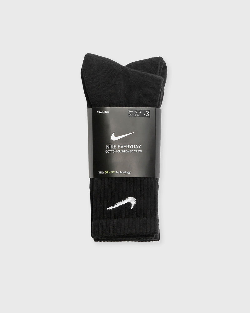 Nike Everyday Cushioned Training Crew Socks (3 Pairs) black