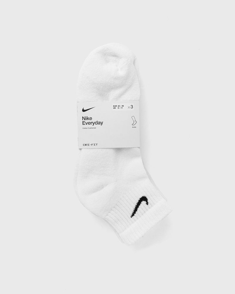 Nike EVERYDAY PLUS CUSHIONED ANKLE SOCKS (3 PAIRS) white