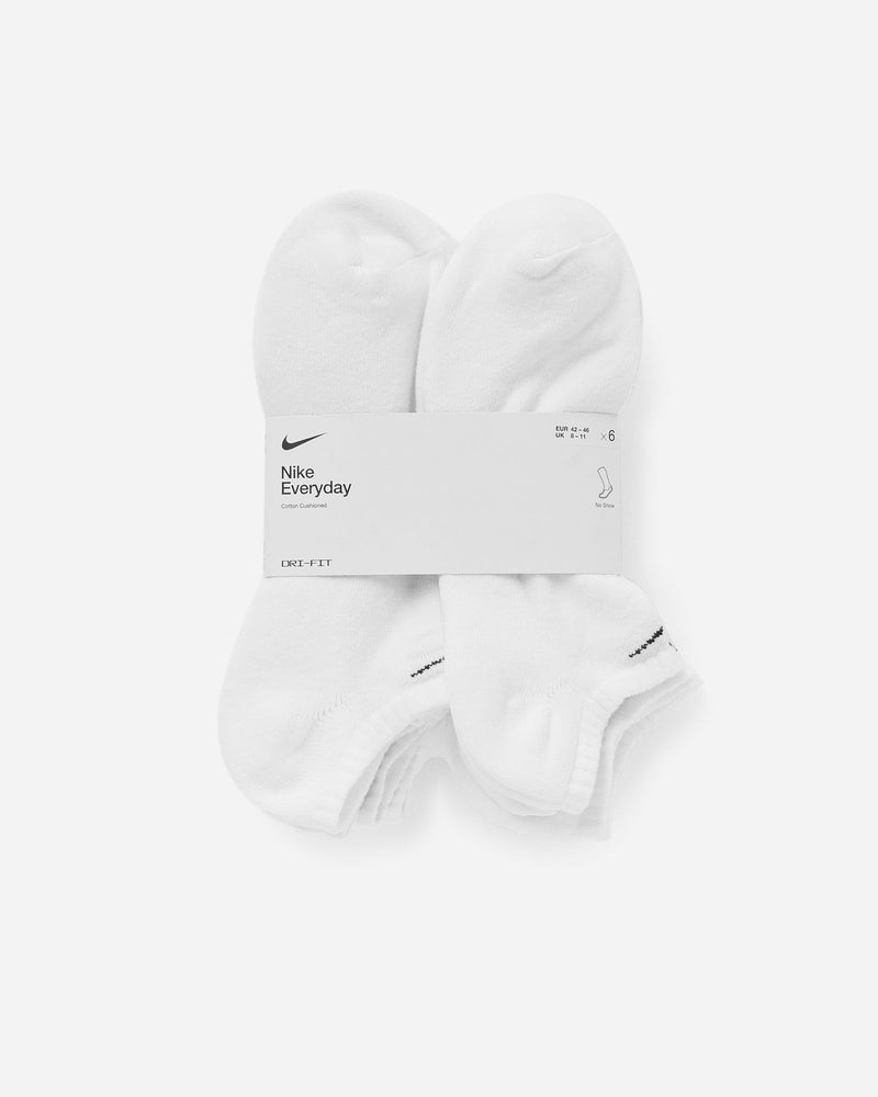 Nike Everyday Cushioned Training No-Show Socks (6 Pairs) white